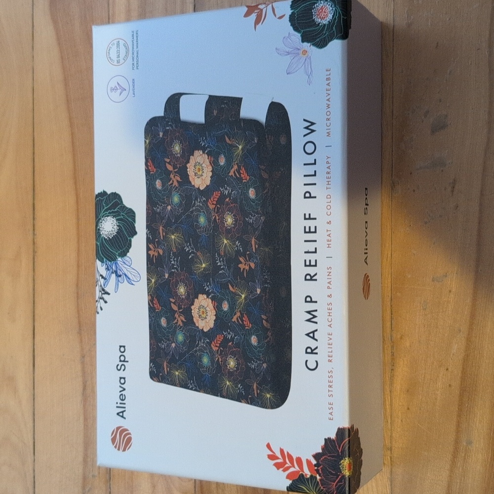 Black Cramp Relief Pillow